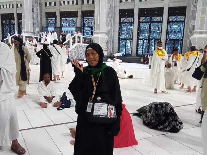 Ismi Widiastuti jemaah haji 2024 asal Gunungkidul, Yogyakarta.