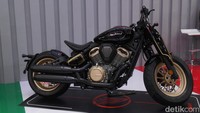 Keeway Napoleonbob 500 dihadirkan untuk konsumen yang ingin punya moge dengan dana terbatas. Keeway berharap, motor tersebut mampu bersaing dengan nama-nama populer seperti Harley-Davidson. Foto: Septian Farhan Nurhuda/detik.com