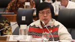 Potret Menteri Siti Nurbaya Raker dengan Komisi IV DPR