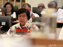 Potret Menteri Siti Nurbaya Raker dengan Komisi IV DPR