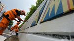 Mural Sambut HUT DKI Hiasi Dinding Underpass Arteri Pondok Indah