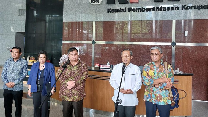 Pansel Capim KPK usai audiensi dengan Pimpinan KPK (Yogi/detikcom)