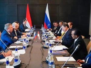 Airlangga-Mendag EEC Dorong Penyelesaian Perundingan Indonesia-EAEU FTA