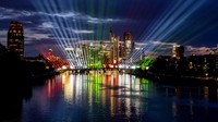 Pertunjukan tersebut merupakan bagian dari program hiburan kota Frankfurt selama turnamen sepak bola Euro 2024.