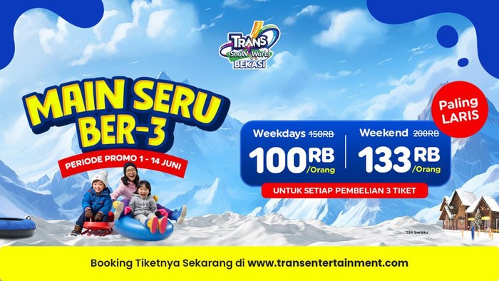 Promo Trans Snow World Bekasi bulan Juni 2024