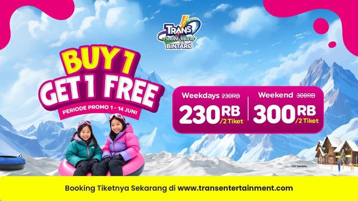 Promo Trans Snow World Bintaro Juni 2024