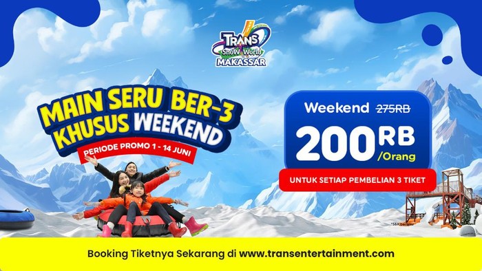 Promo Trans Snow World Makassar.