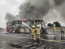 Operator Buka Suara soal Bus Terbakar Dekat GT Pisangan