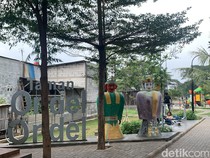 Keren! Tempat Pembuangan Sampah di Semper Barat Disulap Jadi Taman Ondel-ondel