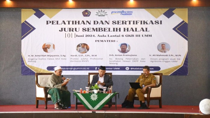 Universitas Muhammadiyah Malang (UMM) gelar pelatihan dan sertifikasi juru sembelih halal