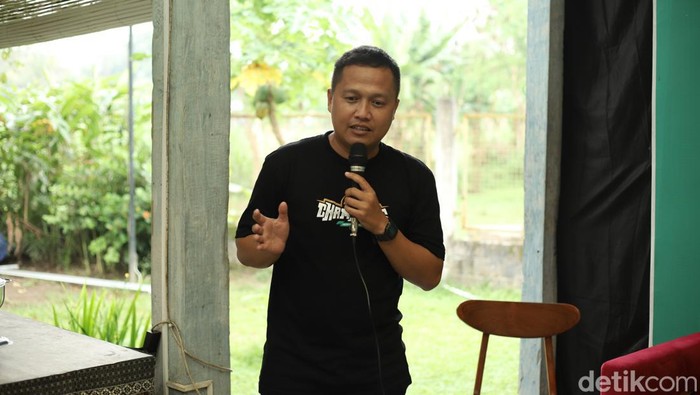Legenda PSS Sleman, Anang Hadi Saputra saat ditemui di Omah PSS, Kamis (13/6/2024).