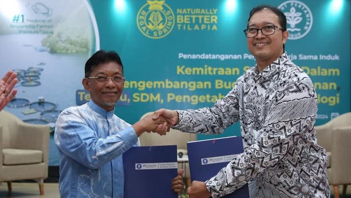 Ilmu Kelautan IPB Terus Dorong Budidaya Perikanan Terpadu Regal Springs Indonesia dan Fakultas Perikanan dan Ilmu Kelautan IPB menjalin kerjasama untuk mendukung pengembangan budidaya perikanan terpadu. Seperti apa bentuknya?