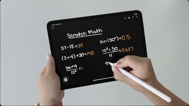 Kalkulator iPadOS 18