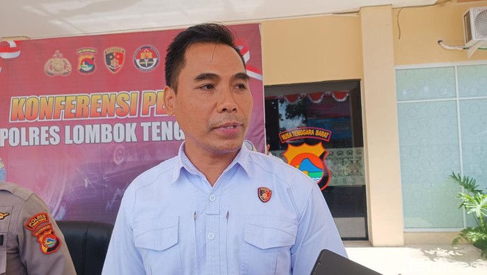 KBO Reskrim Polres Lombok Tengah Ipda Samsul Hakim di Mapolres Lombok Tengah. (Foto: Edi Suryansyah/detikBali)