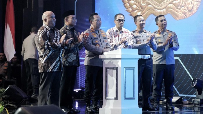 Korlantas Polri melakukan soft launching sistem tilang elektronik berbasis pengenalan wajah (face recognition). (Dok. istimewa)