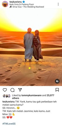 Teuku Wisnu sering membuat netizen tertawa dengan jokes bapak-bapak. Berikut ini di antaranya.