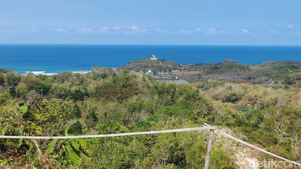 Lokasi proyek beach club Raffi Ahmad di Gunungkidul, Kamis (13/6/2024). Raffi Ahmad sudah menyatakan mundur dari proyek ini.