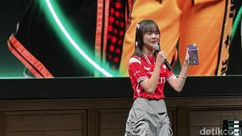 Dalam peluncuran juga hadir Nadine Abigail atau BTR Nadine. Foto: detikINET/Anggoro Suryo Jati