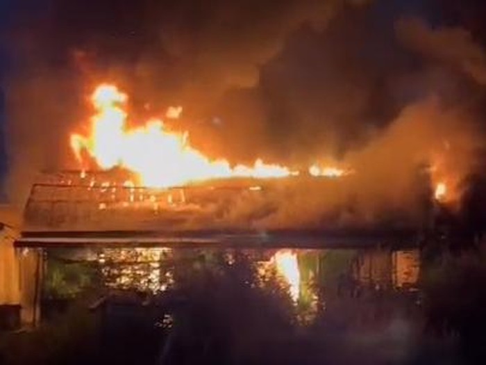 Penampakan kontrakan yang terbakar dampak ledakan gas