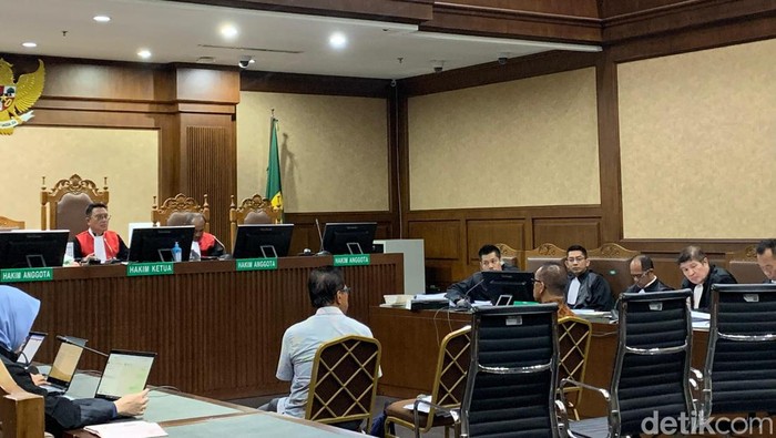 Persidangan Emirsyah Satar di PN Tipikor Jakarta (Mulia Budi/detikcom)