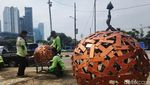 Sambut HUT DKI Jakarta, Taman Kota Dipercantik