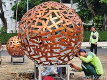 Sambut HUT DKI Jakarta, Taman Kota Dipercantik