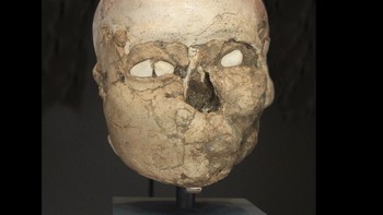 2. Tengkorak Jericho ((H. sapiens): Berasal sekitar 9.500 tahun silam, tengkorak yang ditemukan di Levant yang berasal budaya Natufian ini, menawarkan wawasan rumit tentang praktik kematian masyarakat Natufian. Penemuan ini menunjukkan adanya keterlibatan mendalam dengan orang mati, mungkin melibatkan unsur ritual atau simbolik. Adanya plester pada tengkorak menunjukkan manipulasi yang disengaja dan hati-hati. Temuan ini menyoroti organisasi sosial budaya Natufian, adat istiadat penguburan, dan lainnya.Foto: Wikipedia