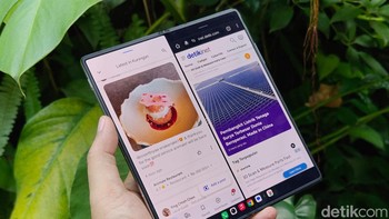 Vivo menyediakan fitur multitasking, salah satunya split screen. Foto: Adi Fida Rahman/detikINET