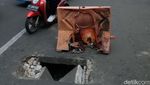 Awas! Penutup Gorong-gorong di Lebak Bulus Rusak