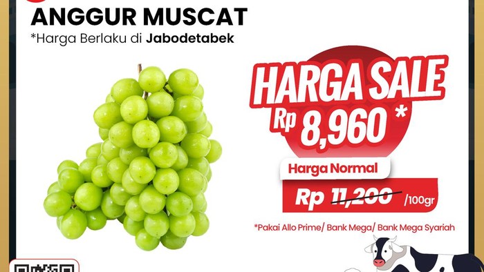 Beli Anggur di Transmart Full Day Sale Murah Banget Cuma Segini!
