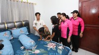 lokasi penyerahan kunci bedah rumah, dilakukan di rumah Sozanolo Zega, Aramo di Desa Hilimbosi Kecamatan Sitolu Ori serta di Rumah Yamo Era-era Gea dan Faozondra Gea di Desa Hilidundra Kecamatan Lotu. (Dok. Polda Sumut)