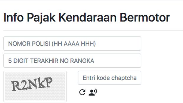 Cara cek plat nomor