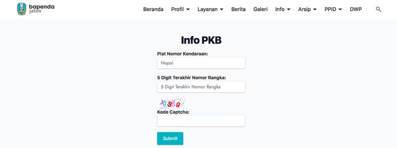 Cara cek plat nomor