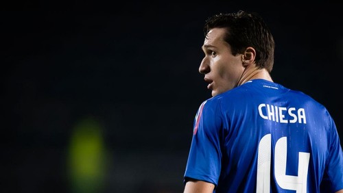STADIO CARLO CASTELLANI, EMPOLI, FLORENCE, ITALY - 2024/06/09: Federico Chiesa of Italy looks on during the friendly football match between Italy and Bosnia Herzegovina. Italy won 1-0 over Bosnia Herzegovina. (Photo by Nicolò Campo/LightRocket via Getty Images)