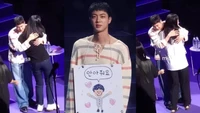 Setelah merampungkan wajib militernya, Jin BTS menepati janjinya untuk melakukan free hug atau peluk 1.000 ARMY, sebutan untuk penggemar BTS. (Dok. X)