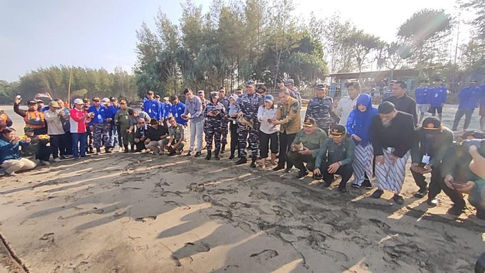 Kegiatan Bintahwil TNI AL di Pantai Bajulmat