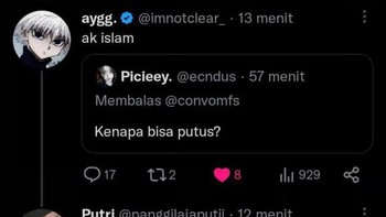 Itu mah cinta bertepuk sebelah tangan. Foto: X/akuanakkecil