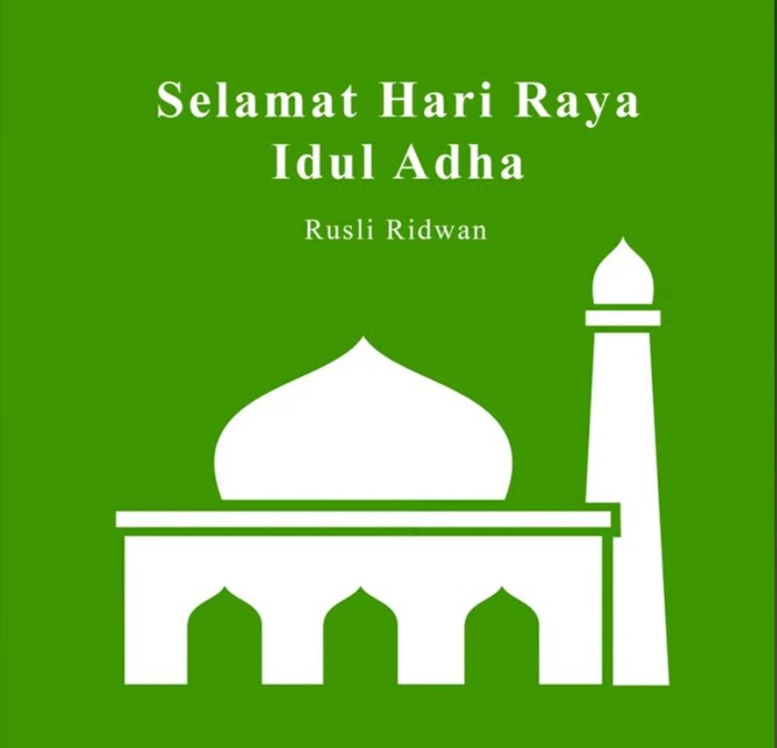 Lagu Hari Raya Idul Adha Dinyanyikan Rusli Ridwan