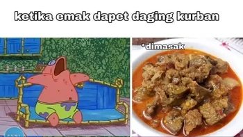 Saat disate, daging jadi lebih menarik berkali lipat. Foto: Facebook/Aji Jipeng