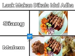 Meme Makanan di Idul Adha, Siap-siap Nyate Daging Kambing
