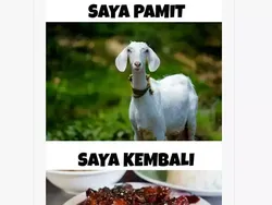 Meme Makanan di Idul Adha, Siap-siap Nyate Daging Kambing