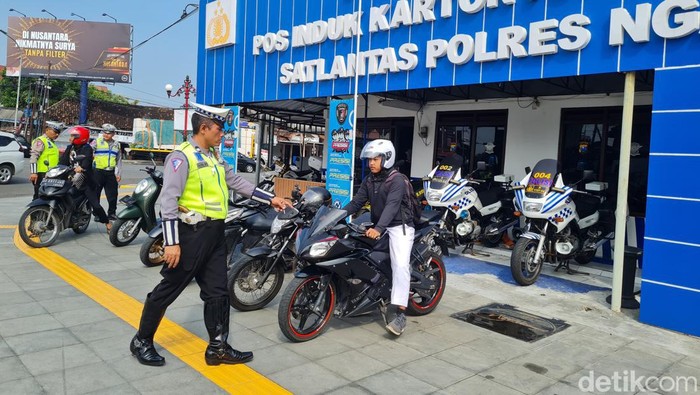 Motor hasil razia balap liar di Ngawi