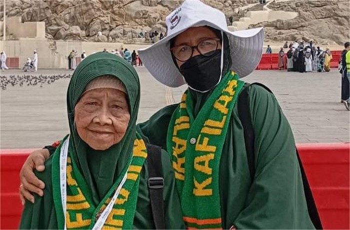 Nenek Saroh, jemaah haji usia 92 tahun