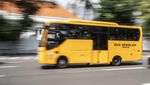 Potret Bus Sekolah Gratis Wara-wiri Antar Siswa di Jakarta