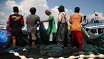 Potret Melimpah Tangkapan Ikan Nelayan Muara Angke