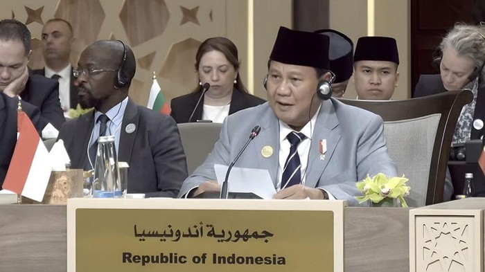 Prabowo Subianto di KTT Gaza (dok istimewa)