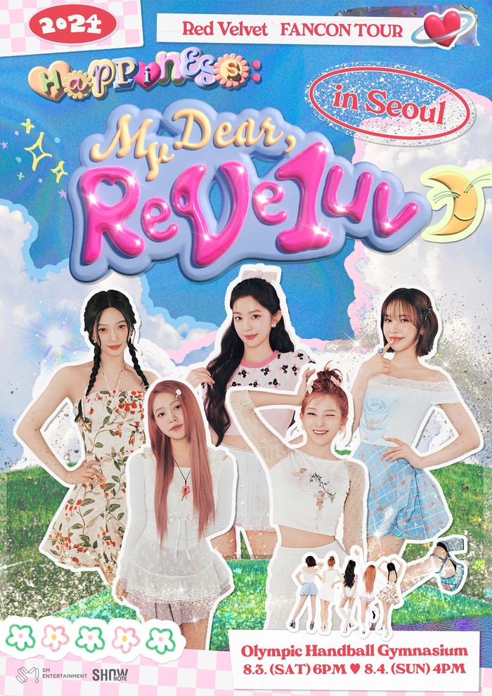 Poster tur fancon Red Velvet HAPPINESS : My Dear, ReVe1uv.