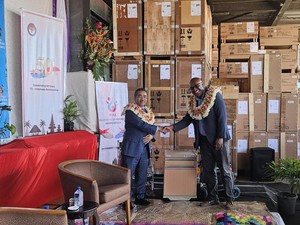 RI Hibahkan Peralatan Medis Senilai Rp 2,88 M untuk Pemulihan COVID Fiji