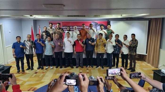 Silaturahmi bakal cakada di Pilkada Sulsel 2024 bersama PSI Sulsel.