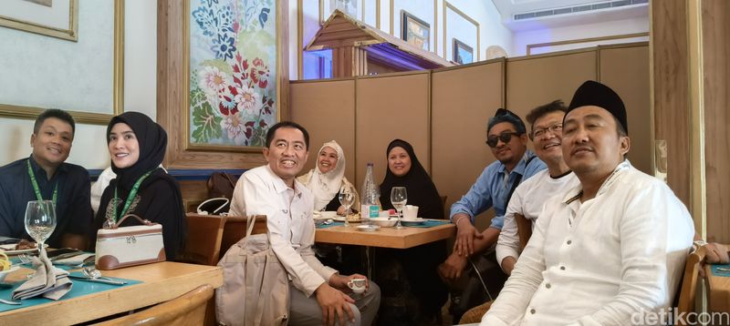 Yenny Wahid saat diwawancara di Hotel Dar El Tawhid Intercontinental, Makkah, Kamis (13/6/2024)